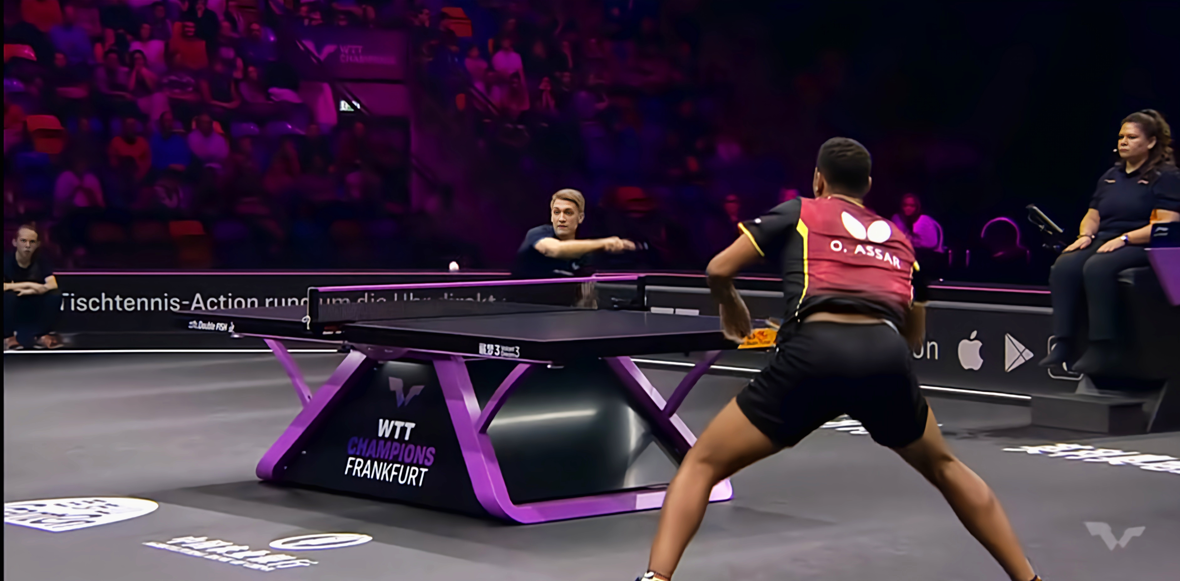 包含奥地利乒乓球队力克法国乒乓球队，波尔惊艳世界的词条